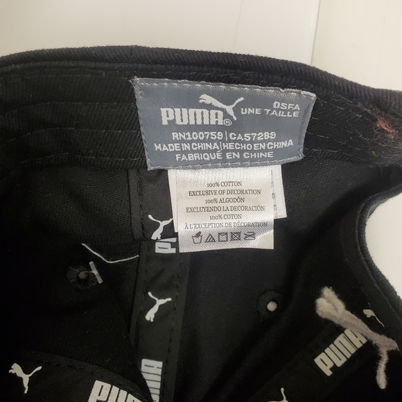 🤩New with tags Puma women's black/white cap 100%cotton - Picture 4 of 8